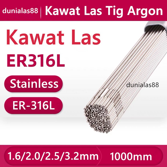 5kg Kawat Las Tig Argon Stainless Steel ER 316L 1.6mm 2.0mm 2.5mm 3.2mm Filler Ro