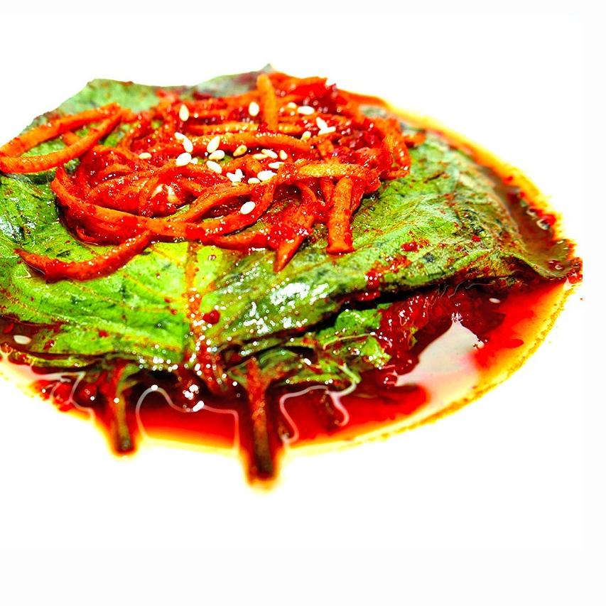 

Langsung Kirim ✴ Kkaes-ip Jangajji / 깻잎장이치 / Pickled Sesame Leaves / Daun Wijen 100Gr`