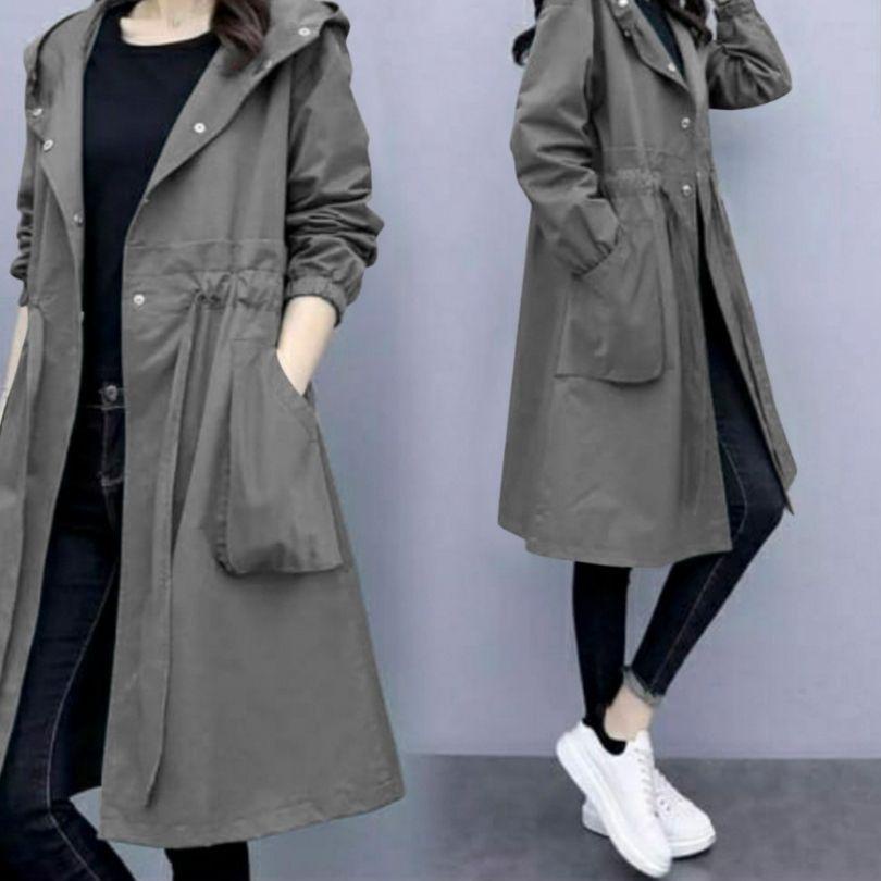 Hot드 JOYQUEEN - Pakaian Wanita Korean Style Coat Oversize Coat Kyori Hoodie ~