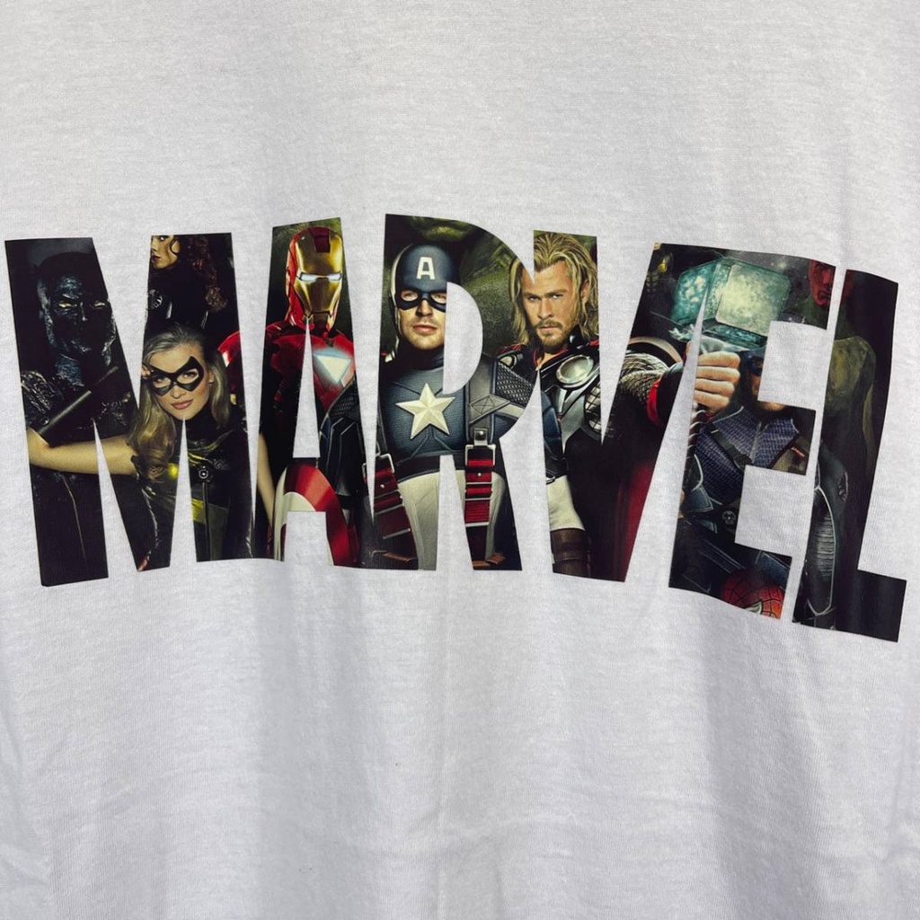 KAOS TSHIRT P&amp;B PULL&amp;BEAR MARVEL LENGAN PENDEK MIRROR FULLTAG