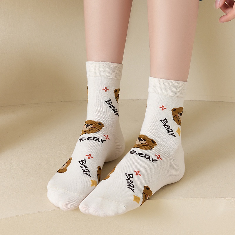 ☀ Sunly ☀ A254 Kaos Kaki Wanita Motif Fashion Korea Women Sock Import Murah