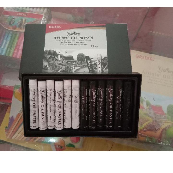 

ゾ Ecer crayon soft oil pastel greebel artists black and white hitam putih ㅃ