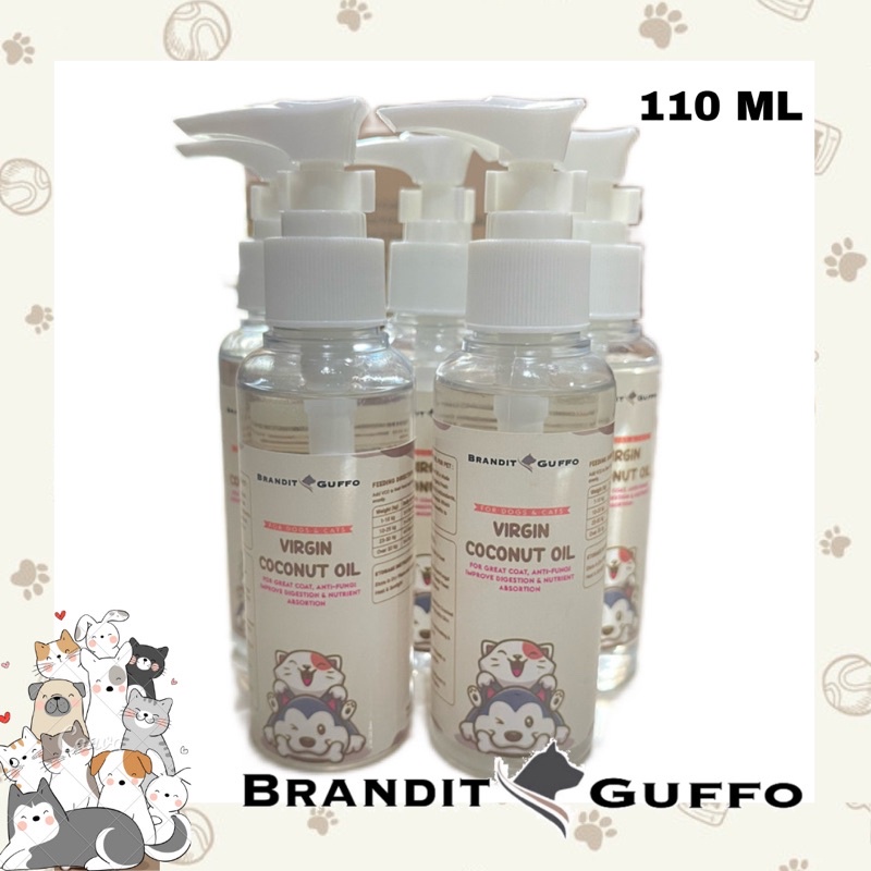 Virgin coconut oil anjing kucing botol pump vco dog cat pet untuk bulu pet perawatan