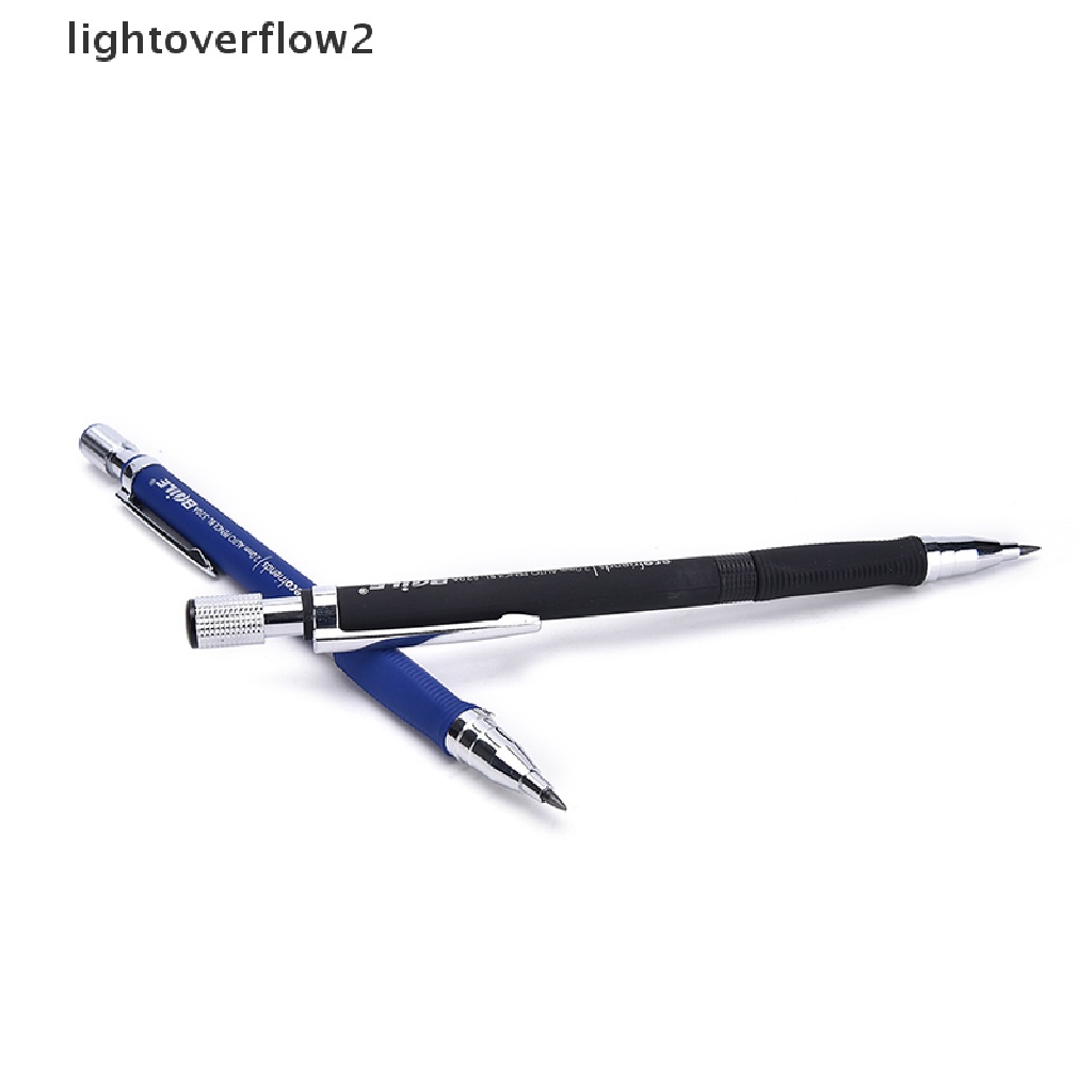 (lightoverflow2) Pensil Mekanik 2.0mm Warna Hitam Untuk Menggambar / Drafg / Sekolah