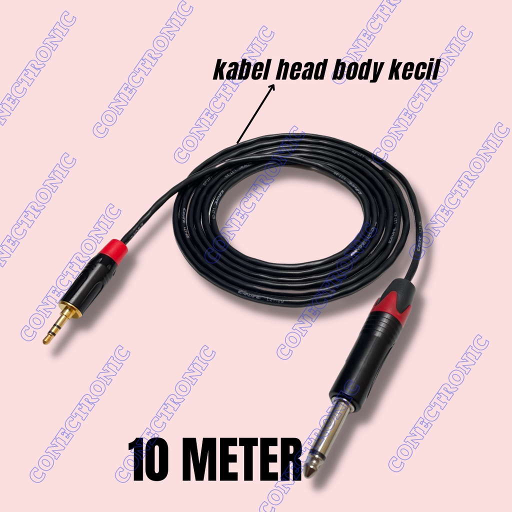 kabel jack akai mono to aux mini stereo|kabel head kecil|10 meter