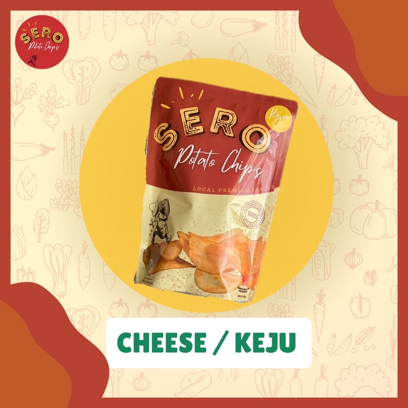 

[BEST SELLER] SERO Potato Chips CHEESE• Keripik Kentang KEJU Snack Sehat