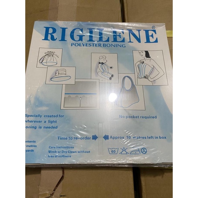 

[BISA COD] Pita rigilene balen jahit 12mm dan 8mm putih keras per dus