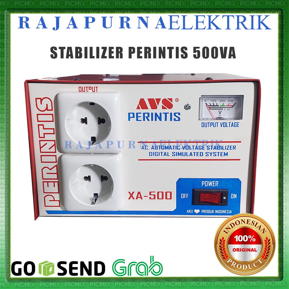 STABILIZER AVS PERINTIS 500VA - 500 VA ORIGINAL