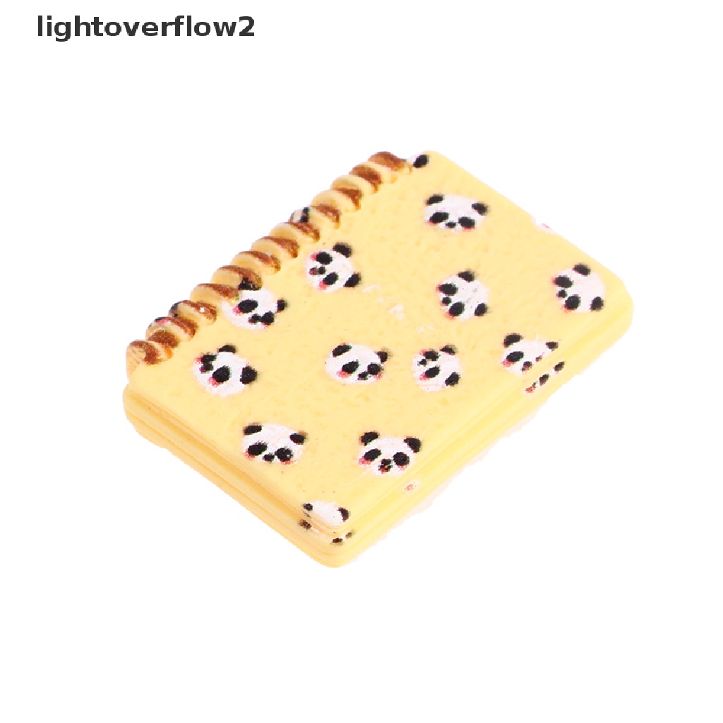 (lightoverflow2) 5pcs / Set Mainan Miniatur Panda Skala 1: 12 Untuk Dekorasi Rumah Boneka (ID)