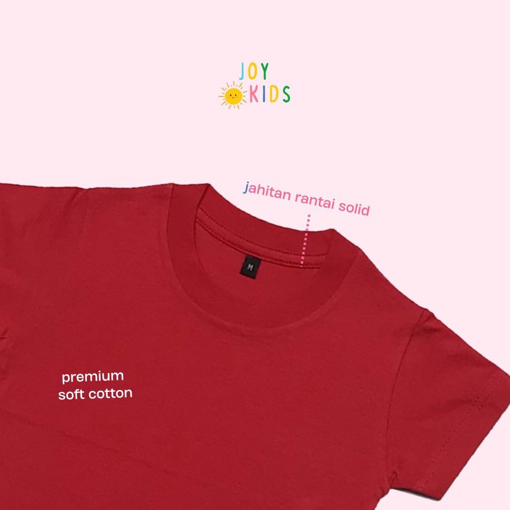 KAOS ANAK PEREMPUAN POLOS KUALITAS PREMIUM