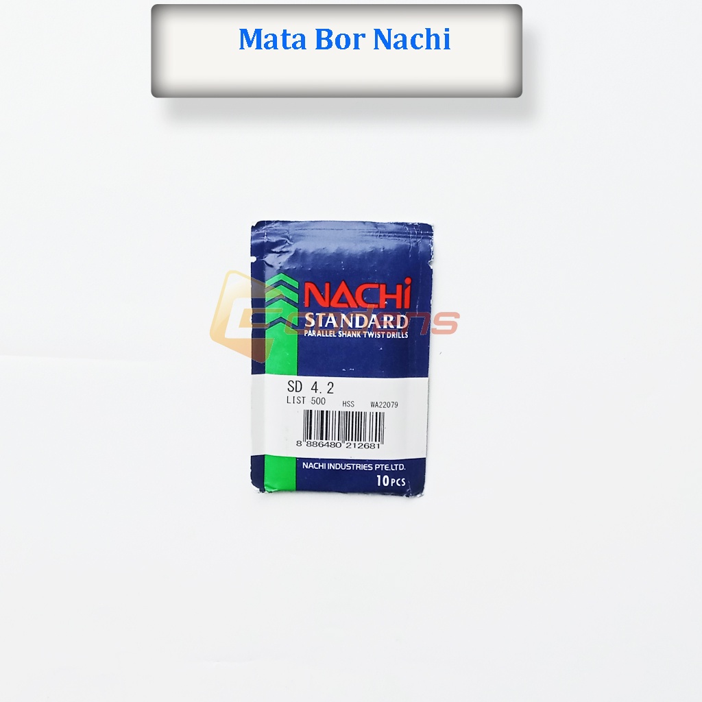 Nachi HSS Mata Bor Besi 3.5mm, 4.2mm