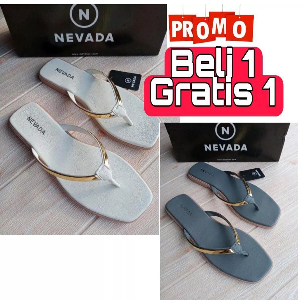 sandal jepit nevada terbaru sandal jepit wanita kekinian PROMO BELI 1GRATIS 1