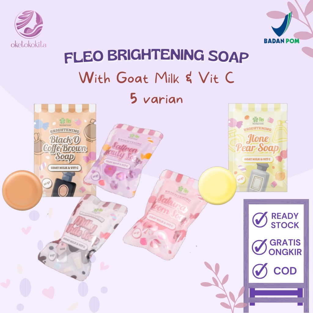 Fleo Soap / Sabun Fleo / Fleo Brightening Soap [BPOM]