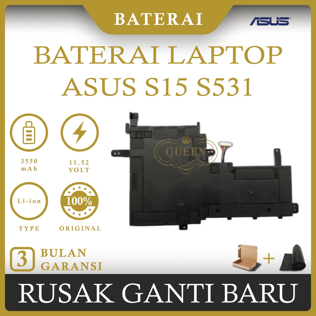 BATERAI LAPTOP ASUS VivoBook S15 S531 X513E (B31N1842) ORIGINAL