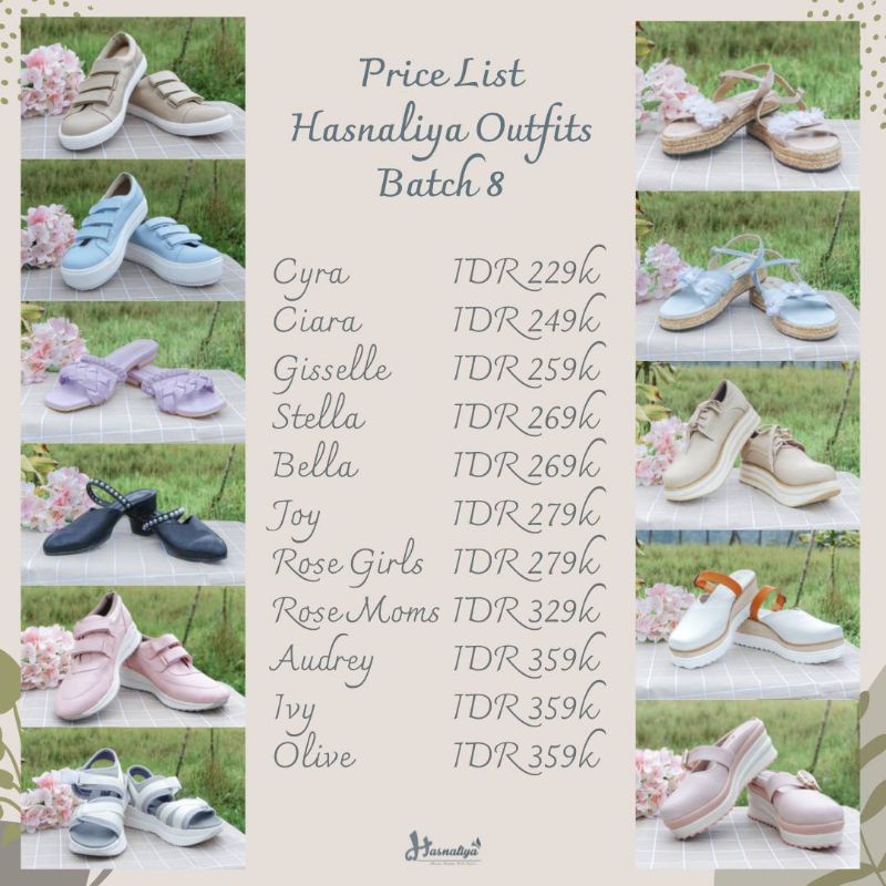 Outfit Shoes Wanita By Hasnaliya | Sepatu Wanita | ORI Hasnaliya