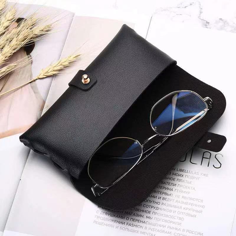 Magic789 Kotak Kacamata Hitam / Putih Bahan Kulit PU Ringan Portable Untuk Pria / Wanita