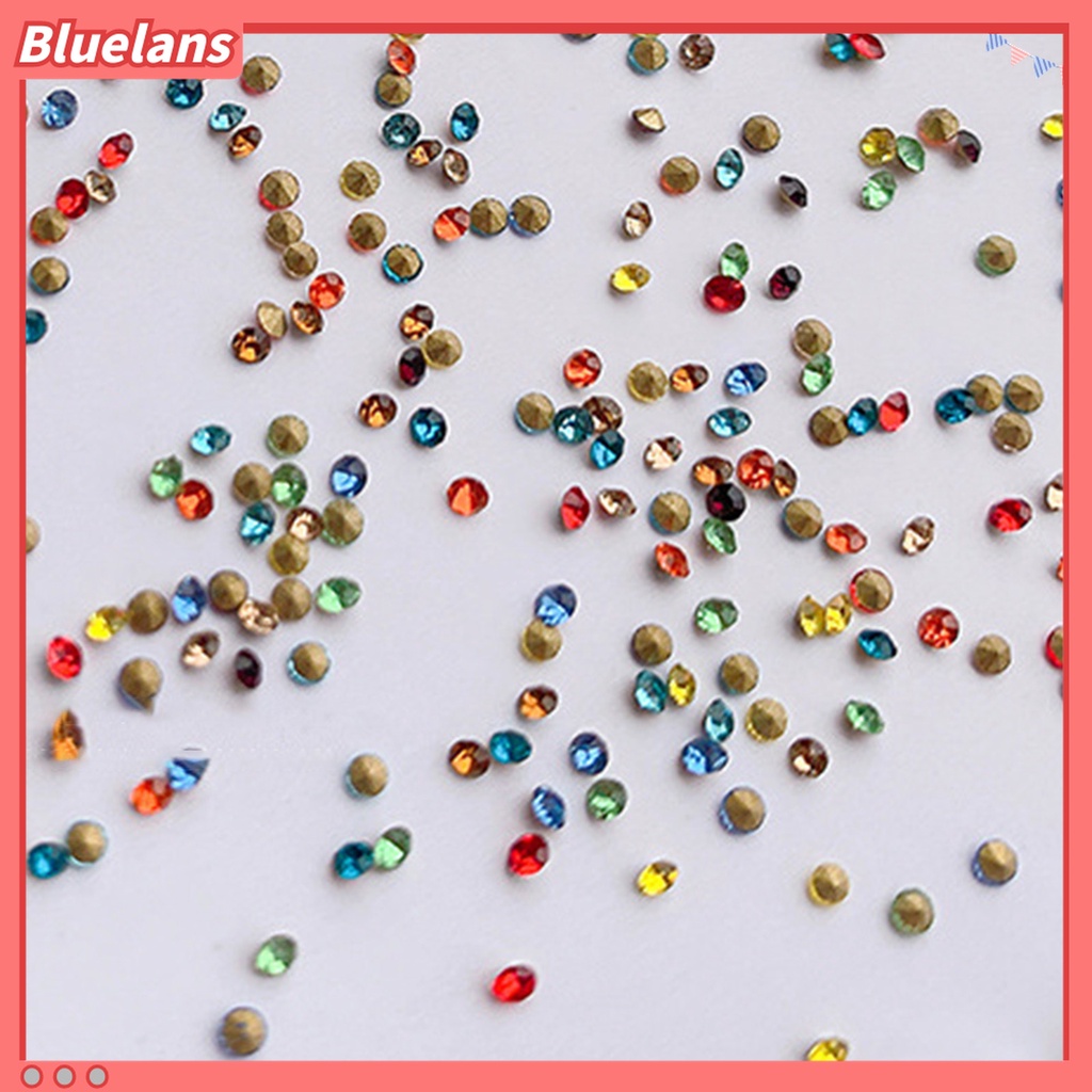 (In Stock) Kacamata Hitam Lensa Warna Warni ♡1440pcs / Kantong Berlian Imitasi Bulat Kecil Ringan Untuk Dekorasi Nail Art DIY