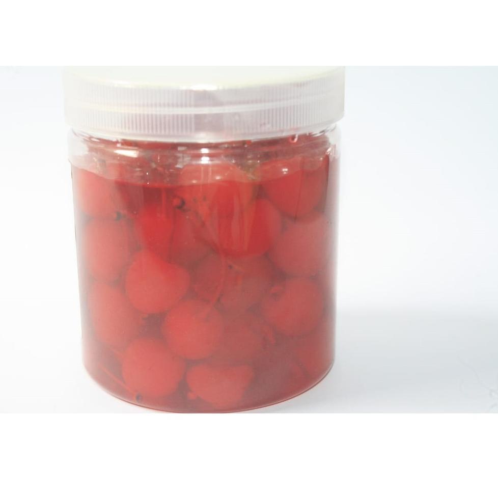 

Original RED CHERRIES / BUAH CHERRI MERAH TANGKAI MARACHINOS - 500 GRAM 