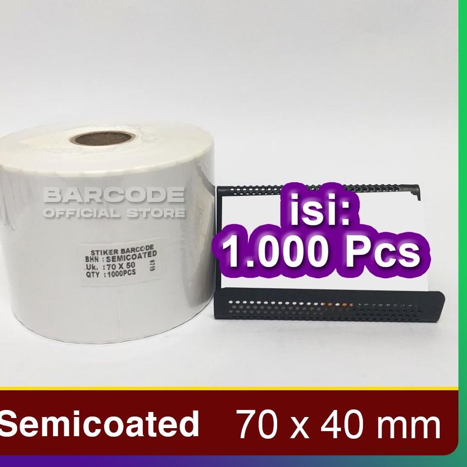 

Special - Label Bare 70 X 40 1 Line Kertas Sticker Semicoated 70x40