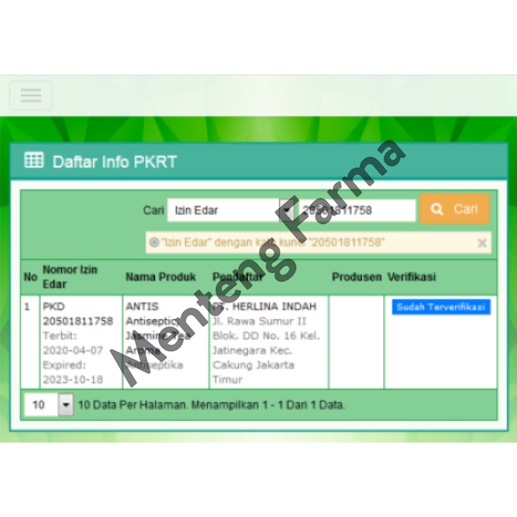 Antis Hand Sanitizer Spray Jasmine Tea 55 mL