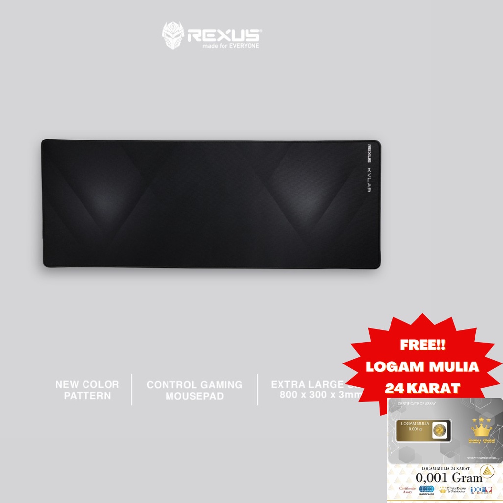 Rexus Mousepad Gaming Kvlar T1