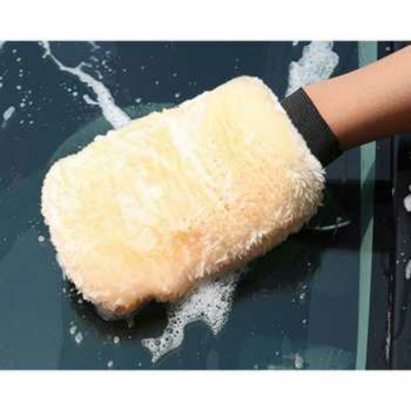 Sarung Tangan Lap Kain Mobil Motor Wool Microfiber Washing
