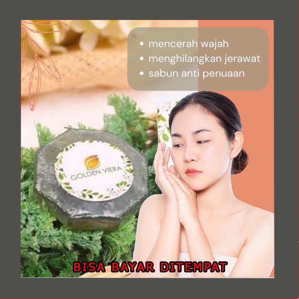 GOLDEN VIERA SOAP (SABUN WAJAH) - sabun wajah viral korea organic beaute - sabun pemutih badan - sab