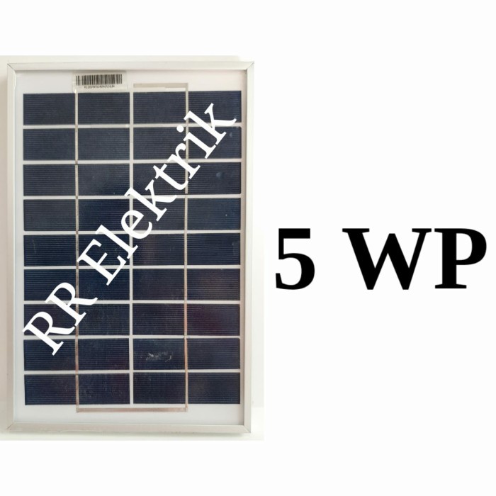 Solar Panel Solar Cell Panel Surya 5wp Poly 5Wp Polycrystalline