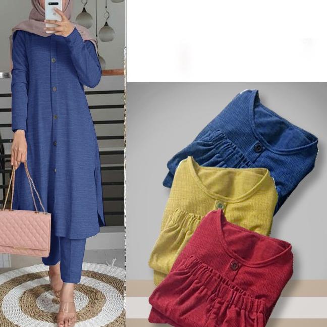 Limited ダ PAKAIAN WANITA SETELAN  CELANA  SET TUNIK ALEA KEKINIAN VI