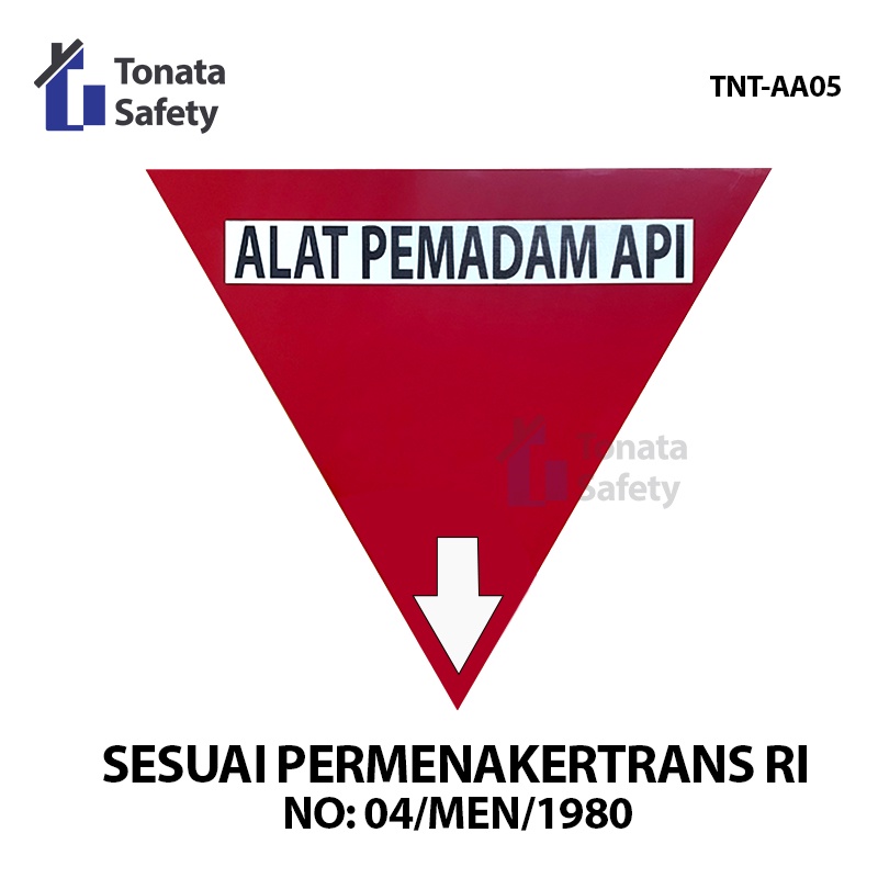 Segitiga APAR / Rambu Akrilik APAR Sesuai Permenakertans / TNT-AA05