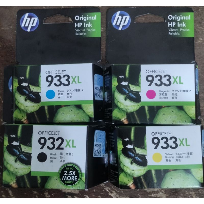 tinta printer hp 932xl black 933xl color