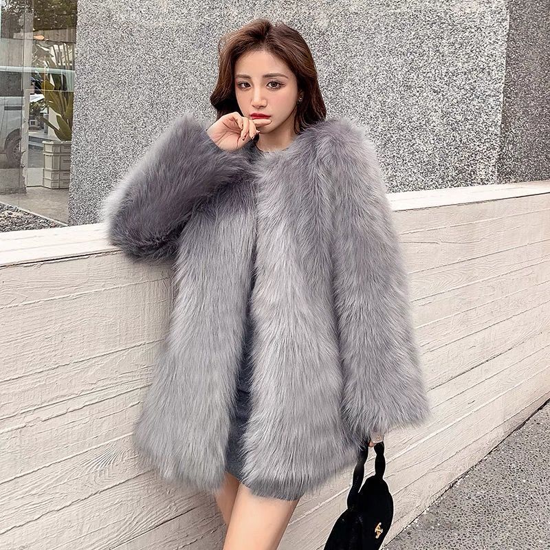 COAT BULU FUR JAKET WINTER MUSIM DINGIN WANITA