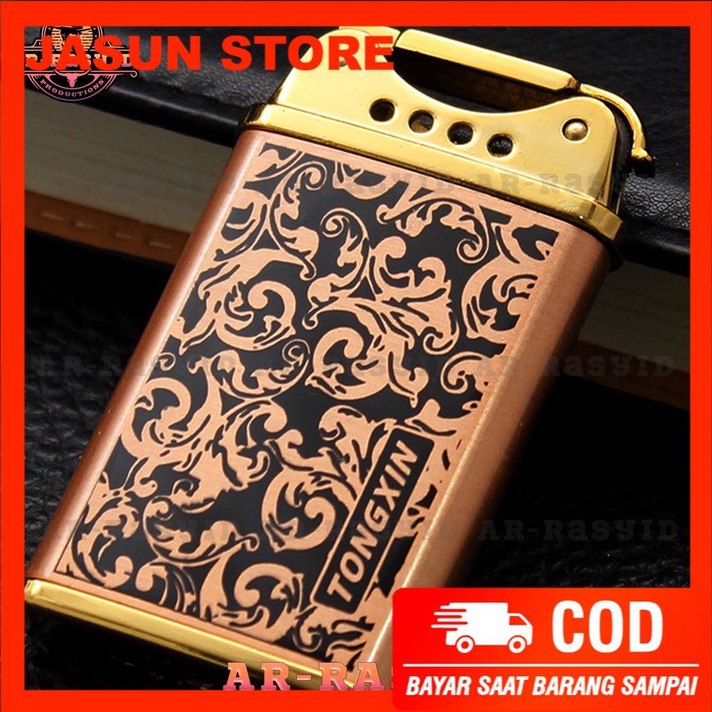 Bisa COD! Korek Api Roda Api Gas Cool The Lighter Motif Batik