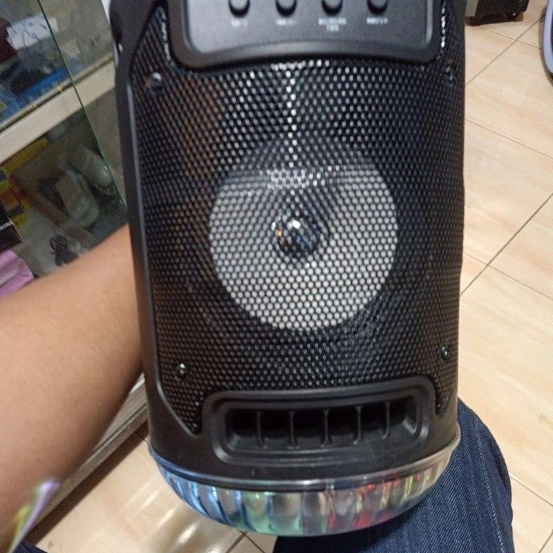 Speaker Bluetooth Karaoke Fleco F-5105 Bluetooth Karaoke Bonus Mic Karaoke Lampu Disco.