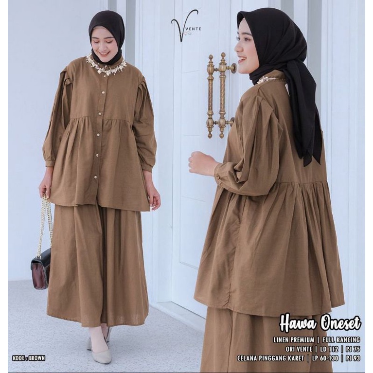 HAWA ONESET LINEN PREMIUM ORI VENTE DAILY