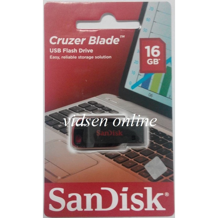 SANDISK CRUZER BLADE CZ50 USB FLASHDISK / FLASH DISK 16GB