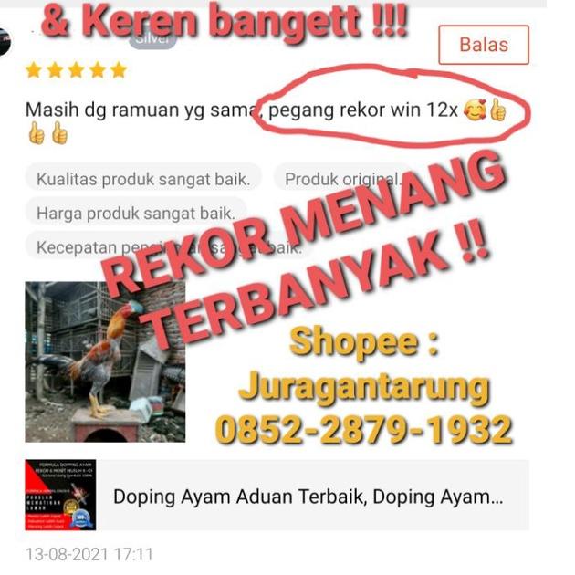 ㊟ Doping Ayam Aduan Zuperhero, Doping Ayam Aduan Terbaik, Doping Ayam Aduan Alami, Doping Ayam Laga 