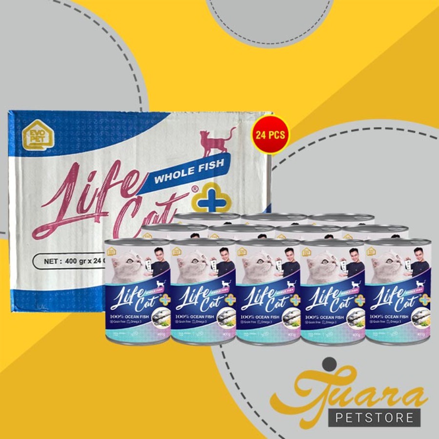 Makanan Kucing Life cat Plus Wet Food Kaleng Grosir Dus 24Pcs 400gr