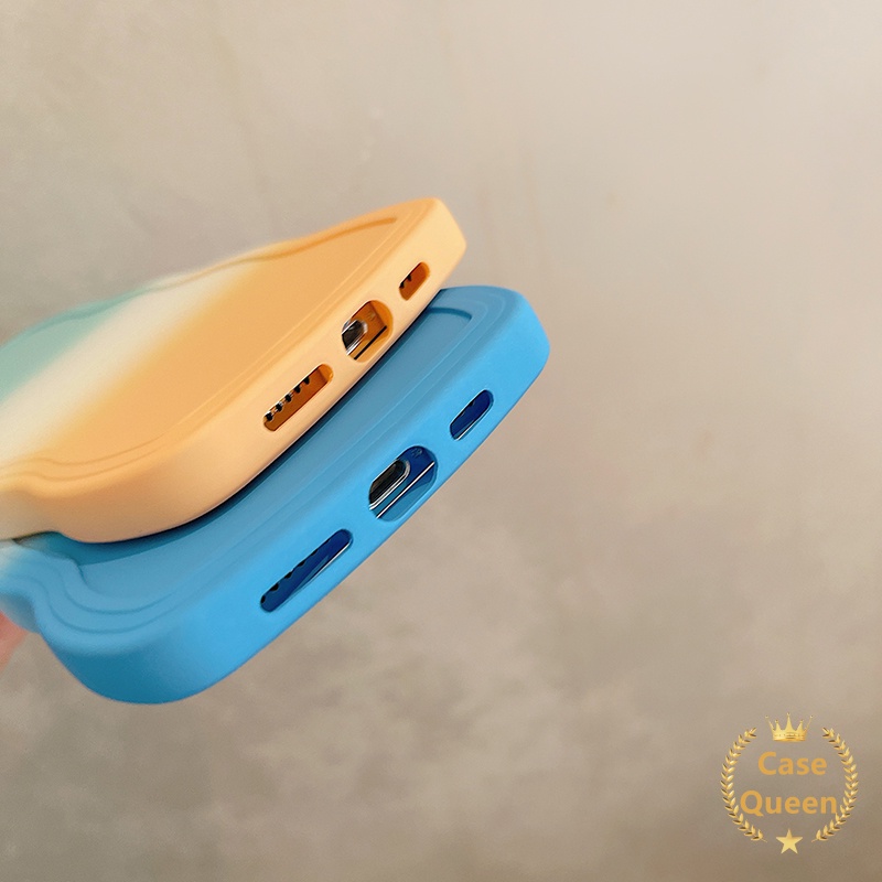 Case Gradasi Warna-Warni Realme C53 10 C15 C25 C12 C25Y C21Y C25s C35 C11 2021 C20 C20A Realme C3 5i 6i C20A C11 5 5s C1 Wavy Edge Full Shockproof Soft TPU Back Cover