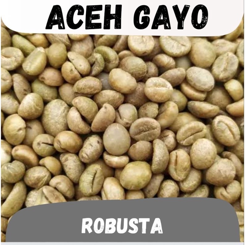 

biji kopi mentah ( greenbean ) Robusta Aceh Gayo - washed proses