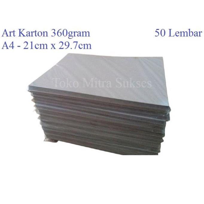 

SALE Kertas Art Karton 360gram A4 isi 50 Lembar