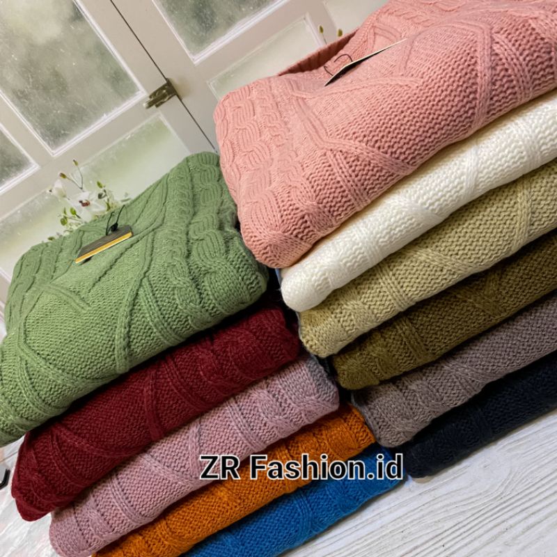 [REALPICT] Ghea Turtleneck Knit // Tutleneck rajut tebal // R.6/S-2,S-3 (label)