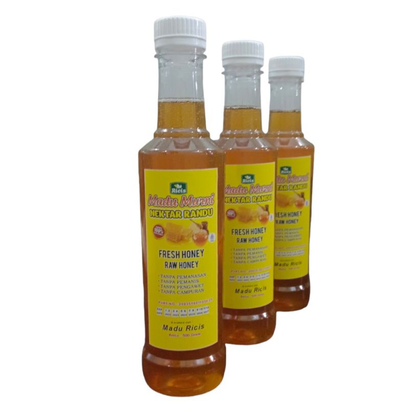 Madu murni kemasan botol 500gr Madu kaliandra Madu randu madu multiflora madu hitam pahit Madu hutan madu asli madu murni raw honey madu mentah madu nektar kaliandra madu nektar randu madu nektar multiflora madu ricis Madu botol marjan