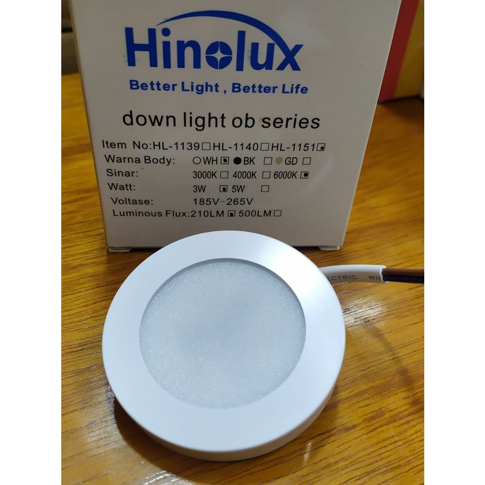 lampu led downlight outbow 3w / lampu led outbow / lampu plafon