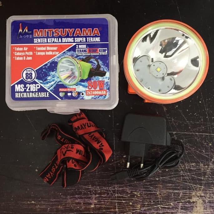 Senter kepala LED diving MS 216P Mitsuyama Senter kepala LED