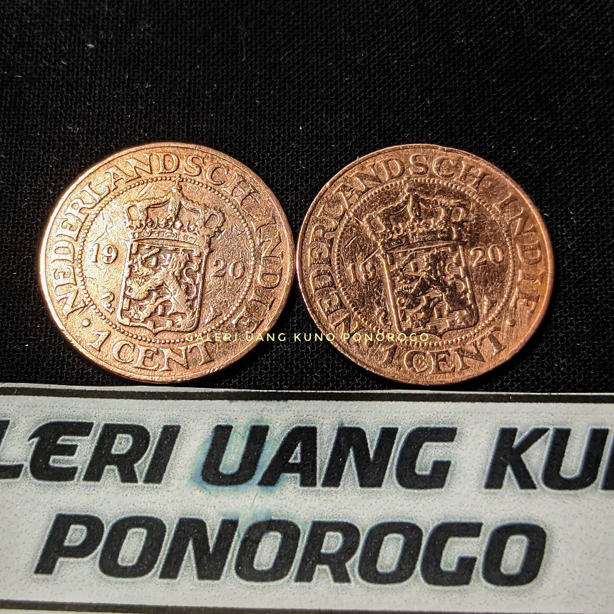 uang kuno 1 cent nederland indie/1 cent benggol 1920 (TAHUN TUA)