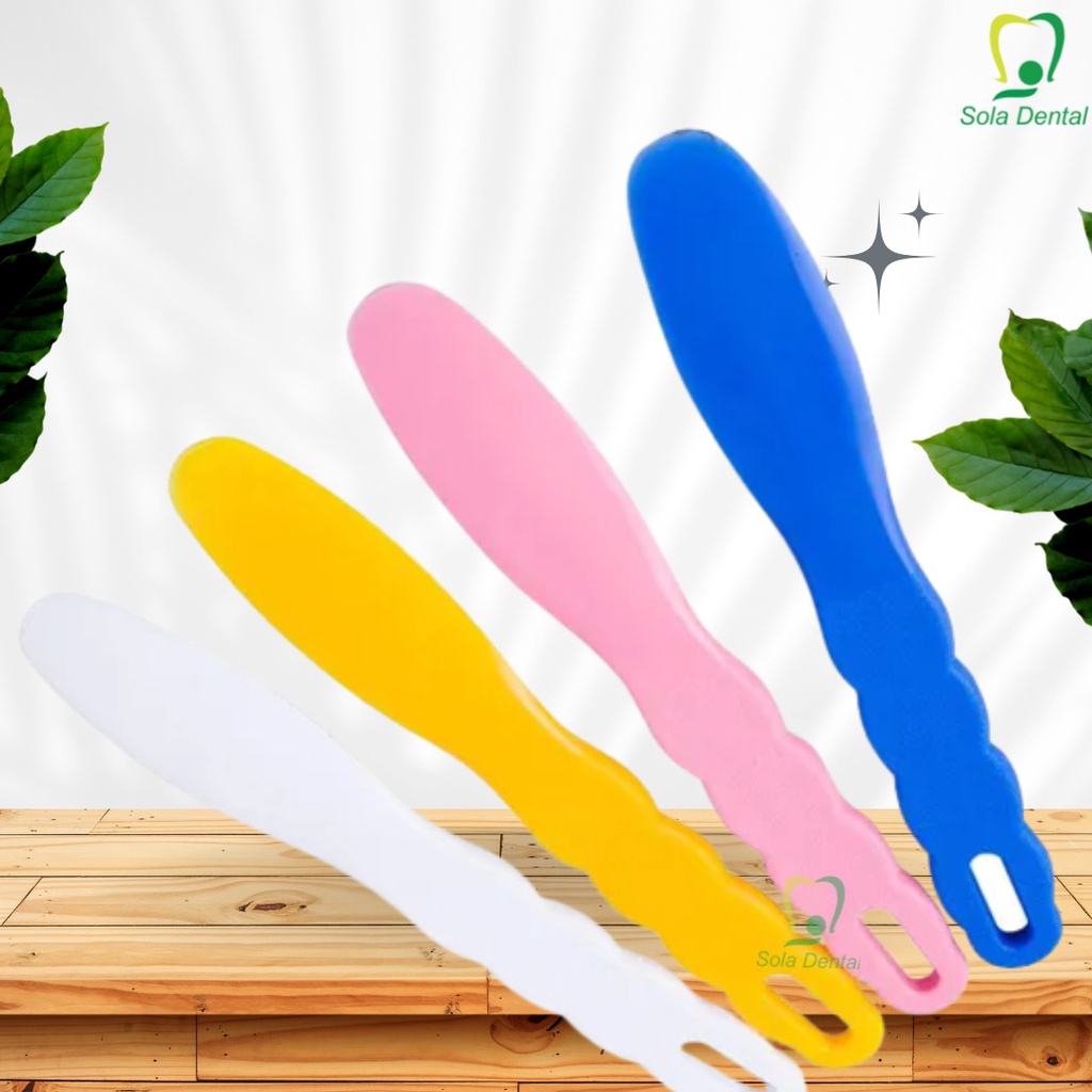 Spatula Alginate / Spatula Dental Mixing Gips Pengaduk Alginate Dental / Spatula Plastik Pengaduk Al