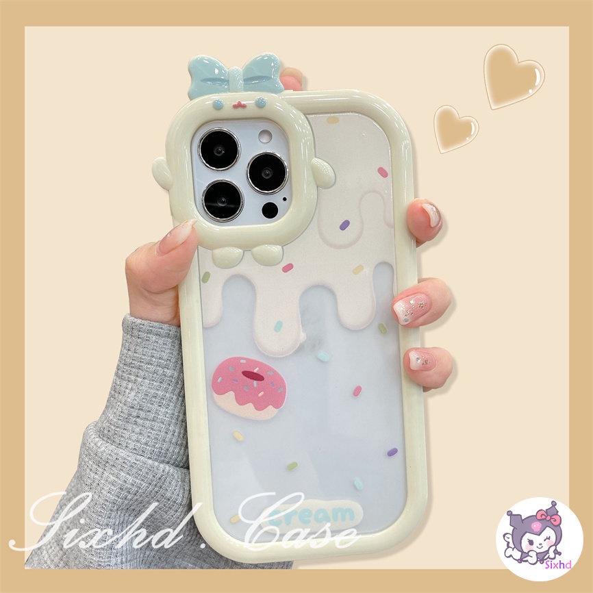 Compatible For iPhone 14 13 12 11 Pro Max SE 2020 X Xr Xs Max 8 7 Plus 3D Small Monster Phone Casing  Ice Cream Candy Phone Case Camera Protector Phone Soft Cover