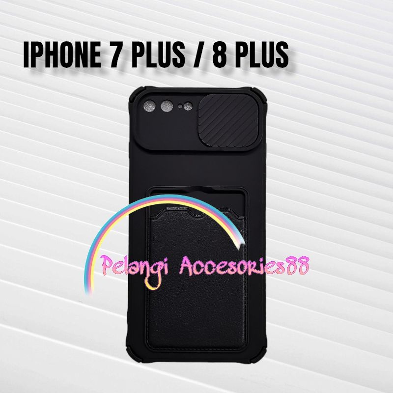 CASE IPHONE 7 PLUS / 8 PLUS CASE SOFTCASE SLEDING WARNA WARNI