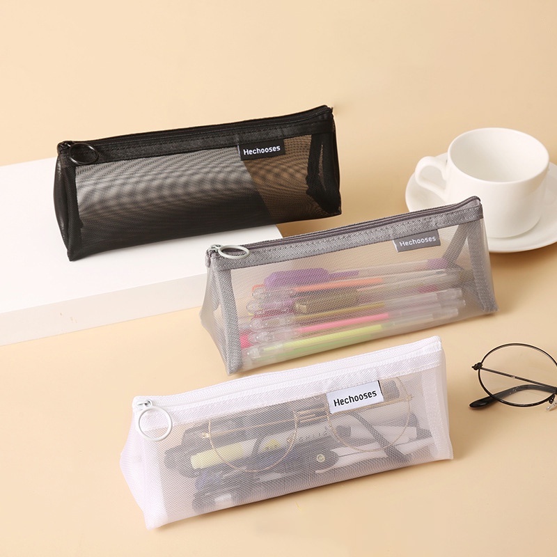 

Tempat Pensil Bentuk Segitiga Bahan Mesh Transparan Kapasitas Besar Untuk Pelajar